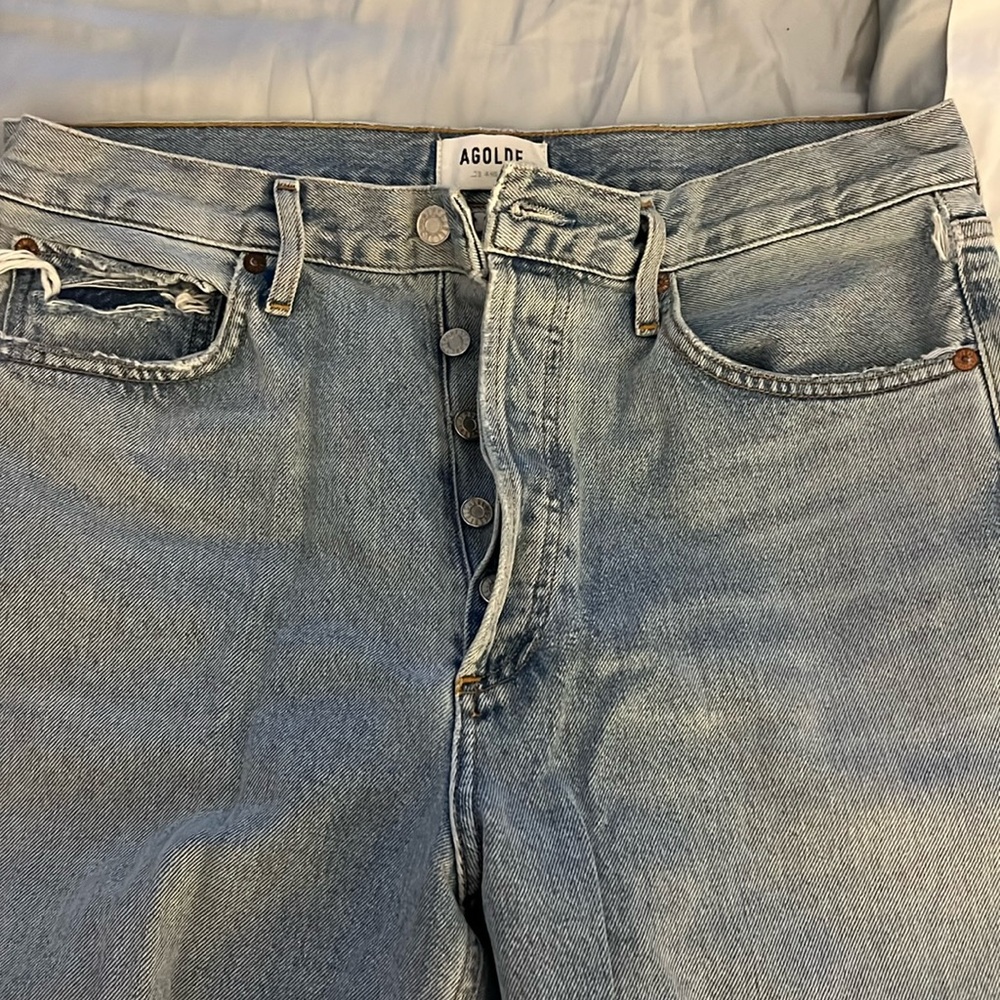 Boyfriend button fly Agolde jeans
